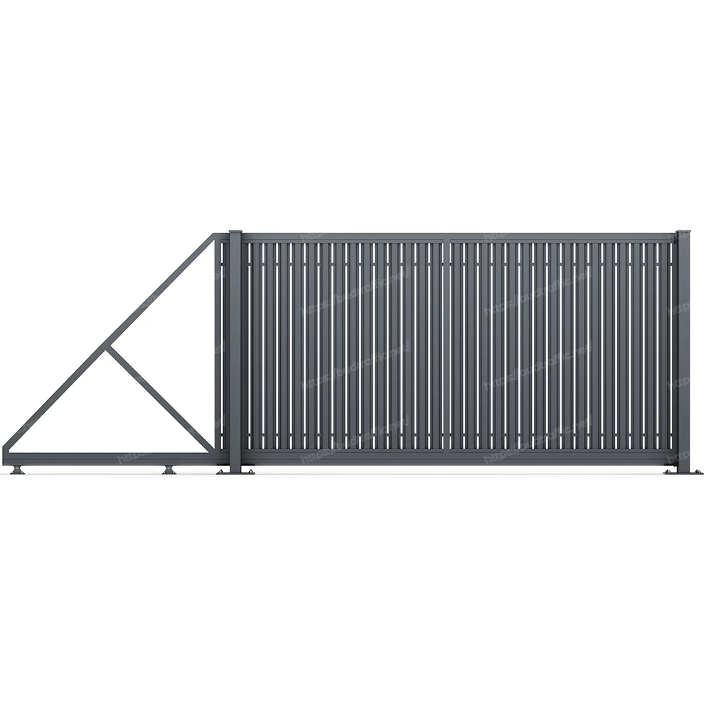 Відкатні ворота з євроштахетника