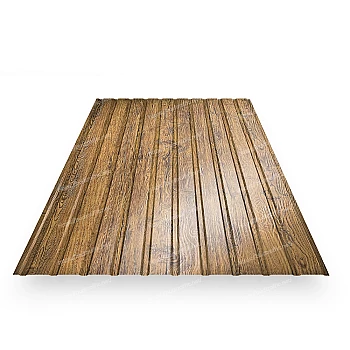 Профнастил Т7 під дерево двосторонній Україна 0.4мм