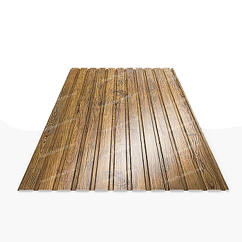 Профнастил Т10 під дерево двосторонній Україна 0.4мм