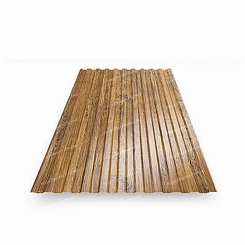 Профнастил Т12 під дерево двосторонній Україна 0.4мм