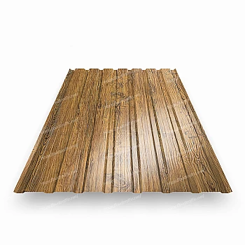 Профнастил Т15 під дерево двосторонній Україна 0.4мм