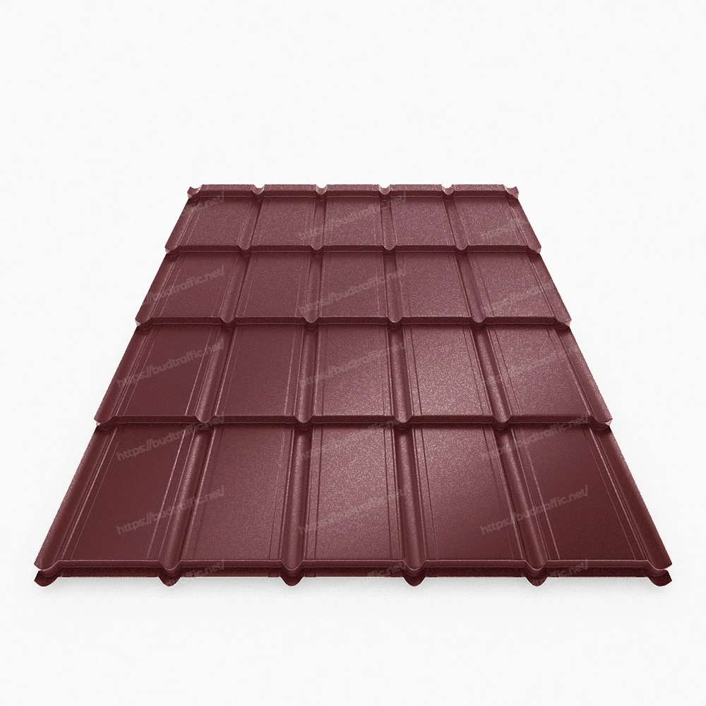 Металочерепиця Rubin Crystal Польща 0.5мм