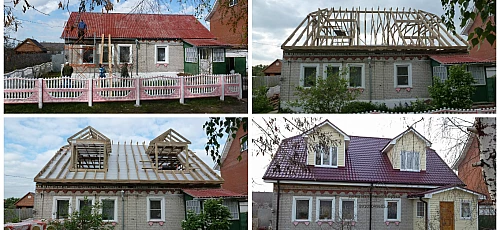 Заміна старого даху будинку на новий