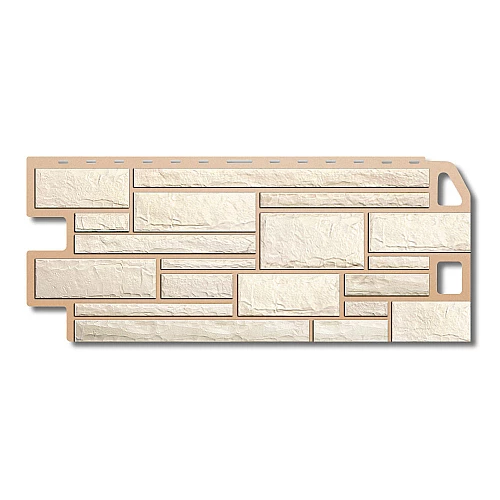 Фасадна панель - Камінь Білий