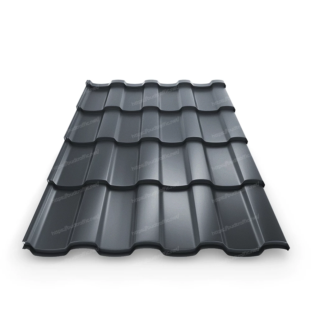 металочерепиця чорна матова
