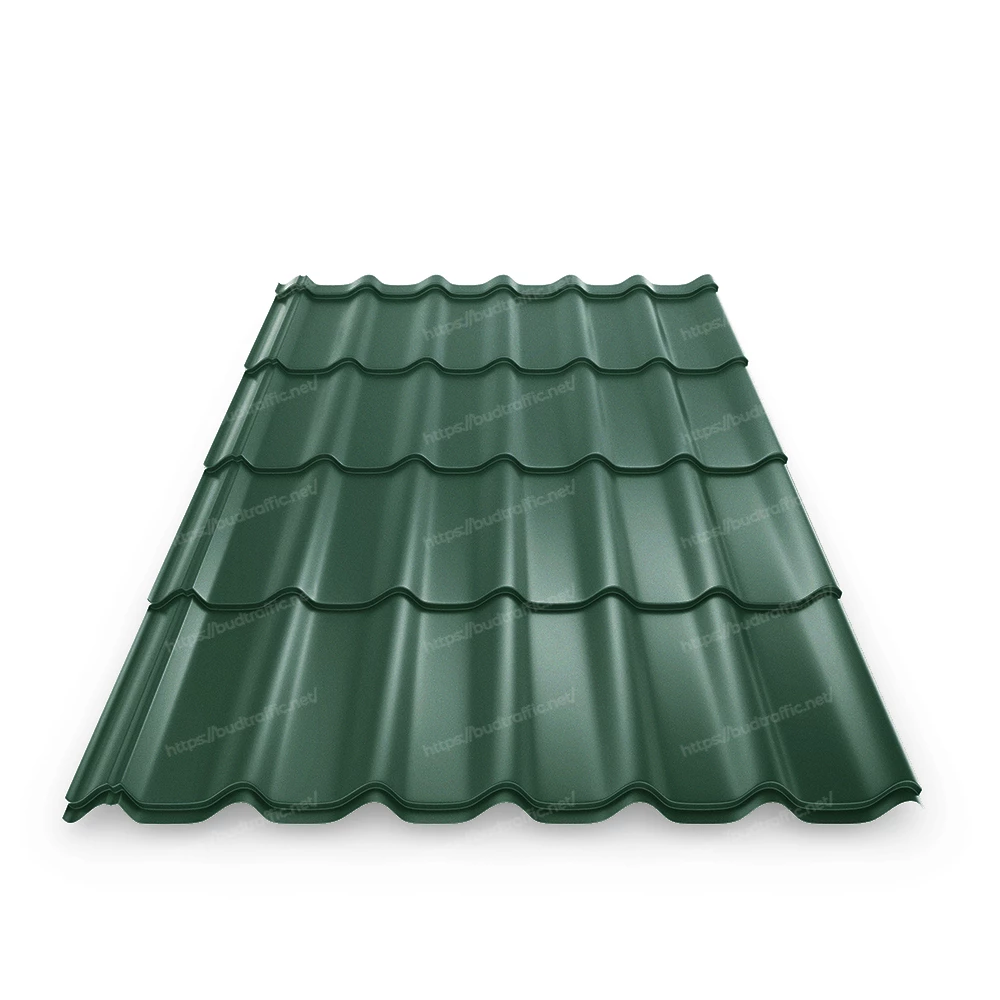 металочерепиця зелена