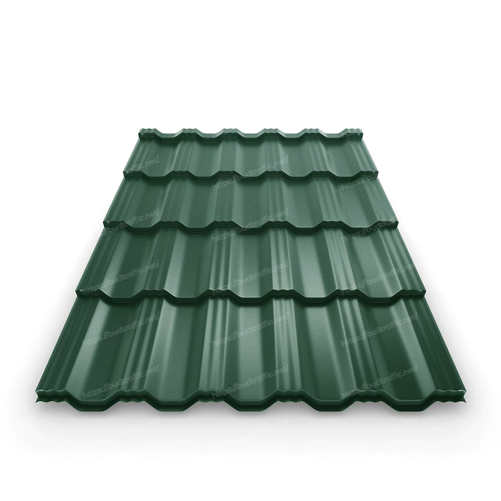 металочерепиця зелена