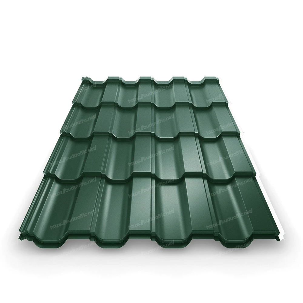 металочерепиця зелена