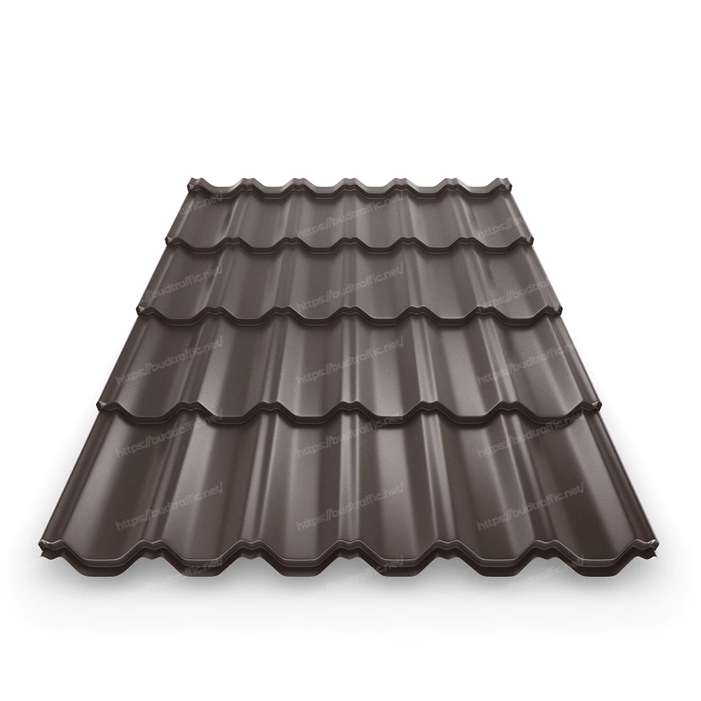 металочерепиця коричнева