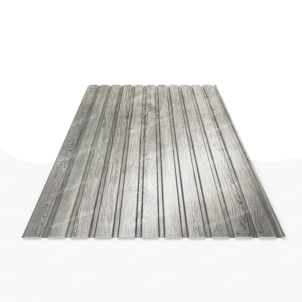 металопрофіль на паркан під дерево Біле дерево