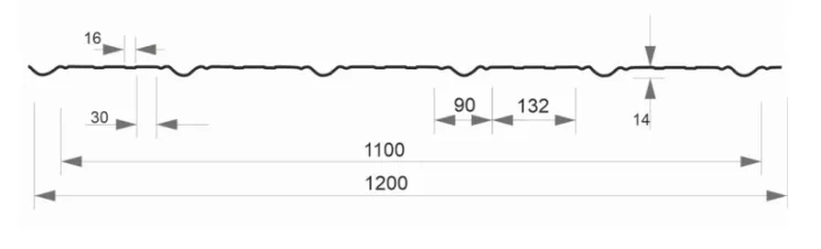 Профнастил під дерево Gamma Plus Printech 0.42мм