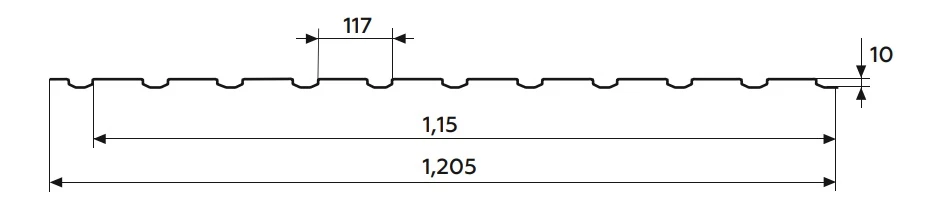 Технічна інформація Профнастил Т10