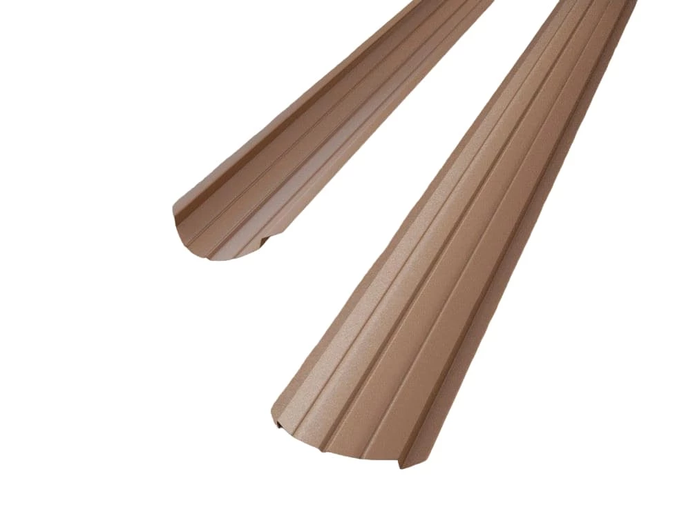 Металевий штахетник RAL 8004 цегляний (теракотовий) мат: ідеальне поєднання паркану з натуральною черепицею