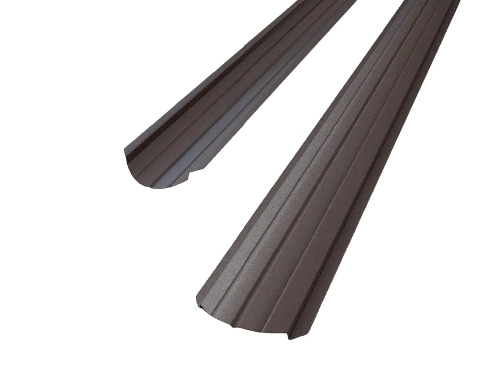 Євроштахетник RAL 8019 темно-коричневий мат: стійке полімерне покриття 35 мкм