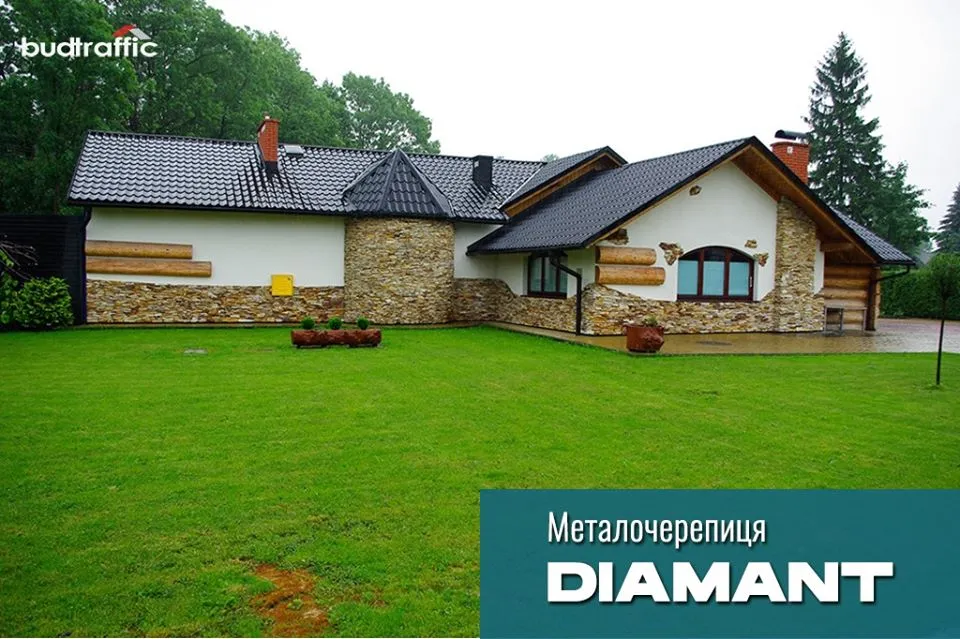 Металочерепиця TOPAZ US Steel Kosice Словаччина Металочерепиця TOPAZ US Steel Kosice Словаччина