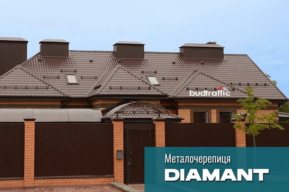 Металочерепиця TOPAZ US Steel Kosice Словаччина дах