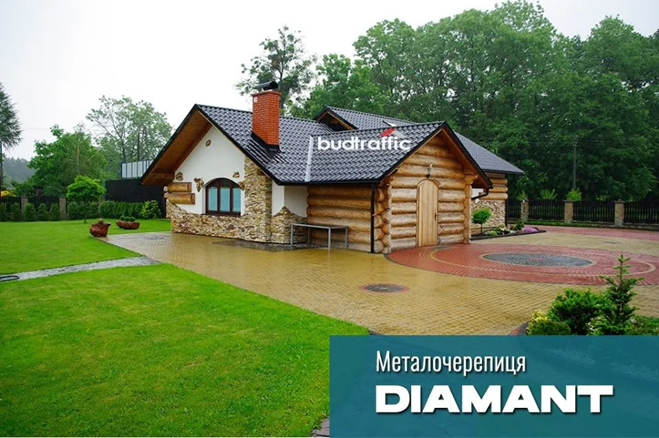 Металочерепиця TOPAZ US Steel Kosice Словаччина покрівля