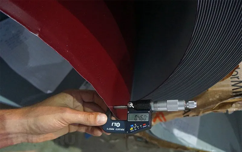 розмір товщини металочерепиці