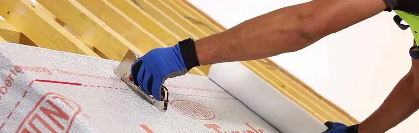 Монтаж паро- гідроізоляційних плівок і мембран