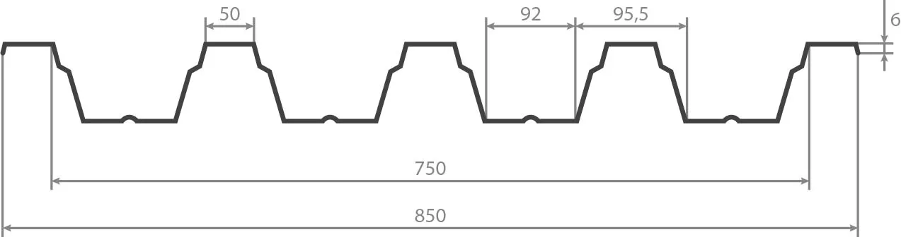 Технічна інформація Металопрофіль Т75