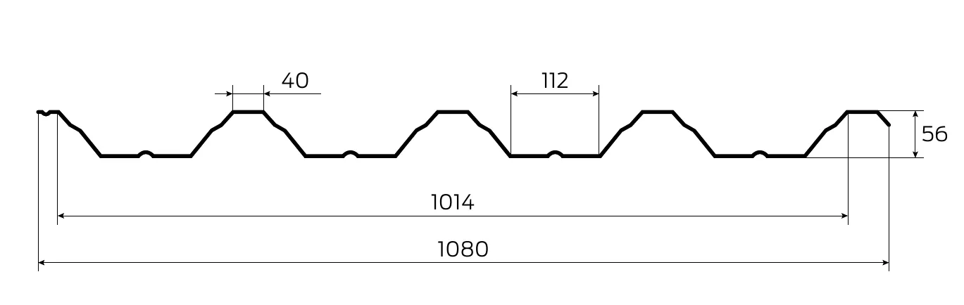 Технічна інформація Металопрофіль Т57 Технічна інформація Металопрофіль Т57