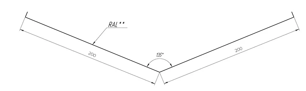 Планка ендови нижня