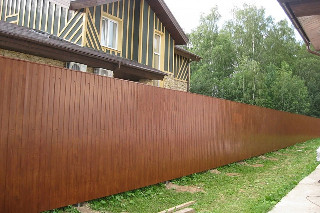 профнастил т12 світле дерево