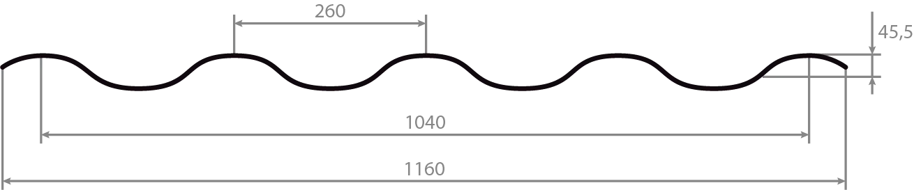 Технічна інформація Модульна металочерепиця Z-lock Crystal Польща 0.5мм