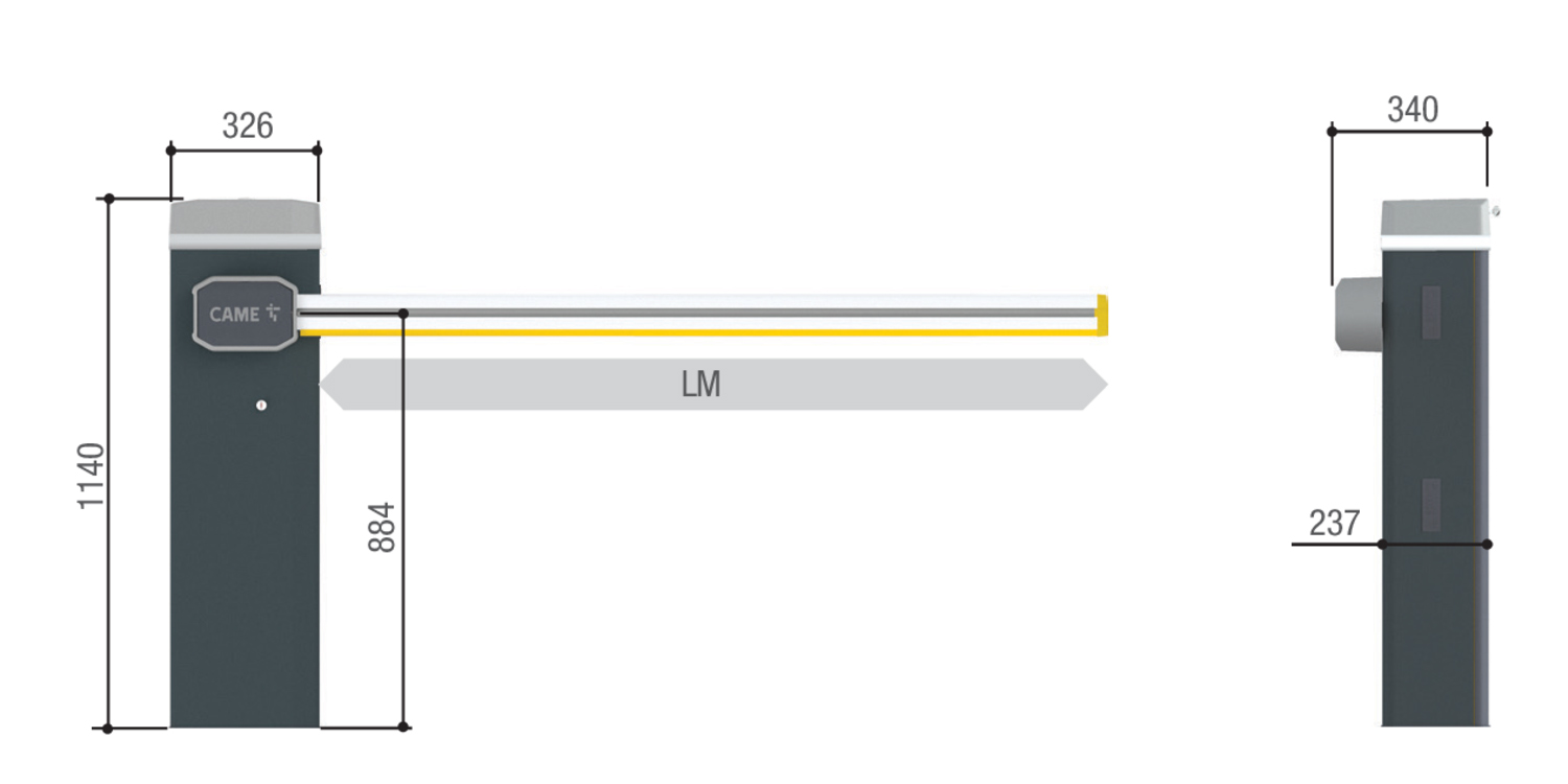 Шлагбаум CAME GARD GT4 (Італія)
