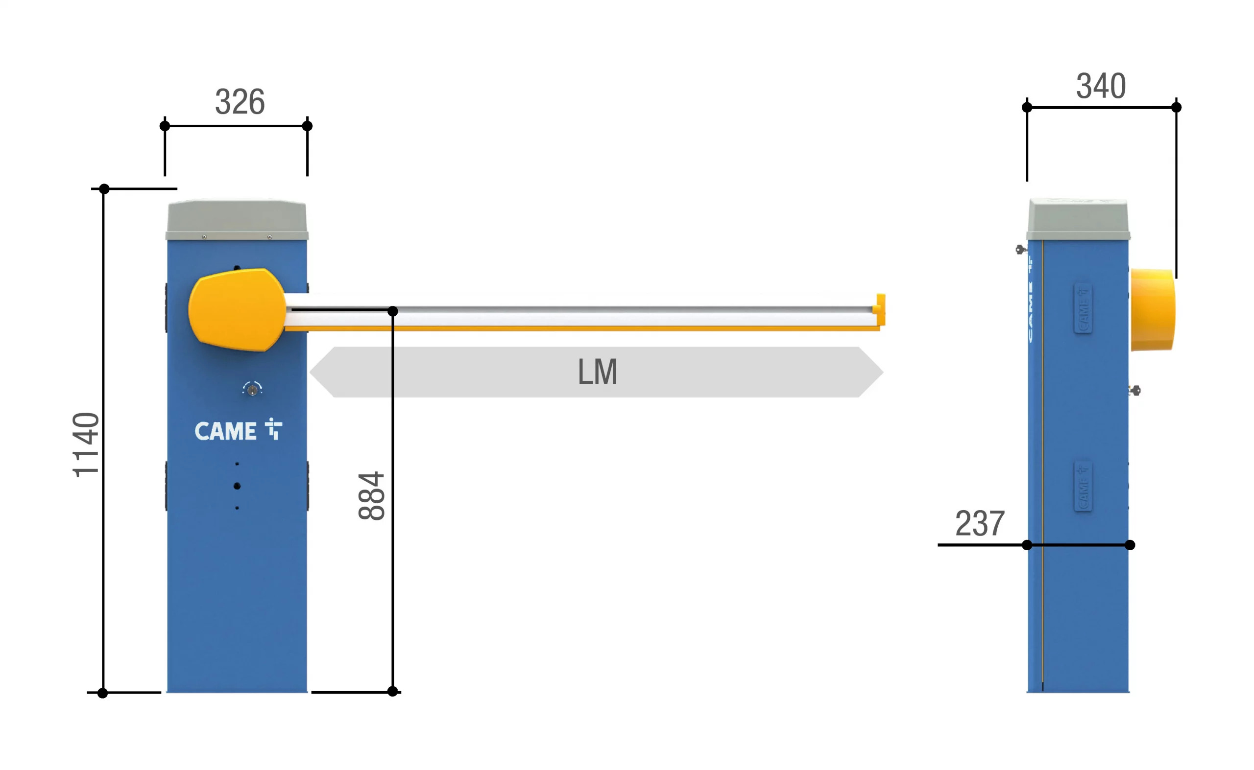 Шлагбаум CAME GARD LS4 UA (Італія)