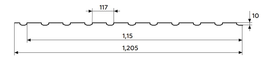 Технічна інформація Профнастил Т10