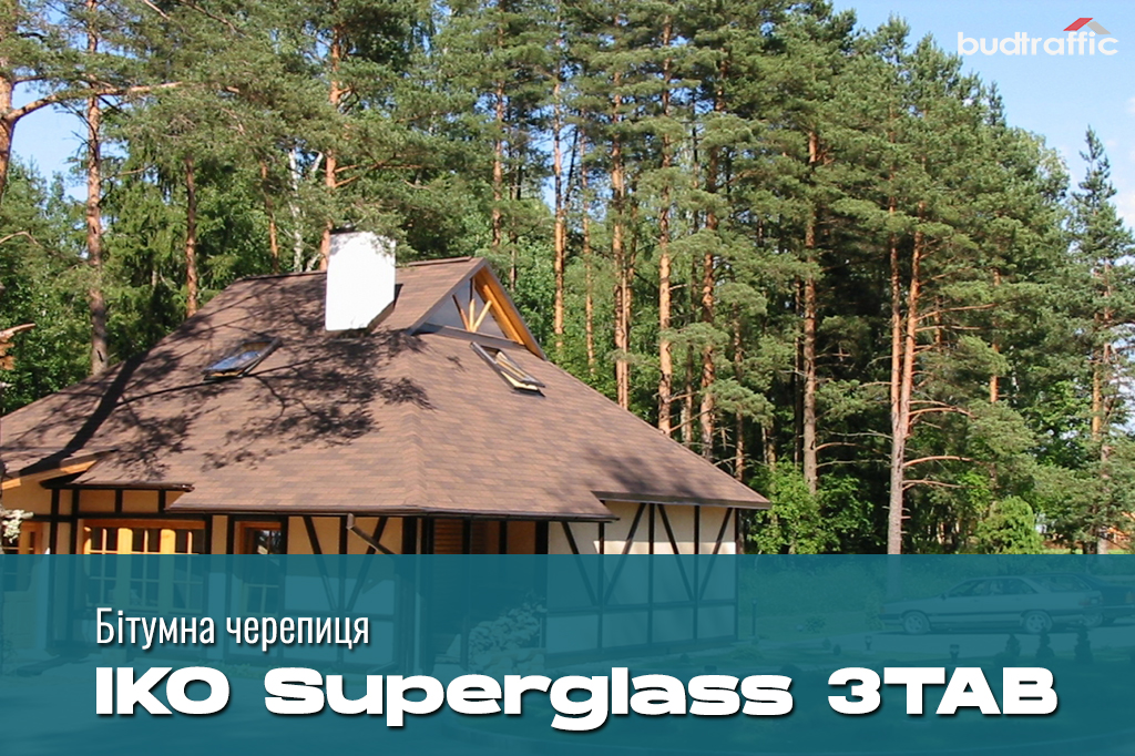 Бітумна черепиця IKO Superglass 3TAB Бітумна черепиця IKO Superglass 3TAB