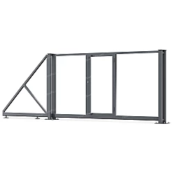 Каркас відкатних воріт з хвірткою Каркас відкатних воріт з хвірткою
