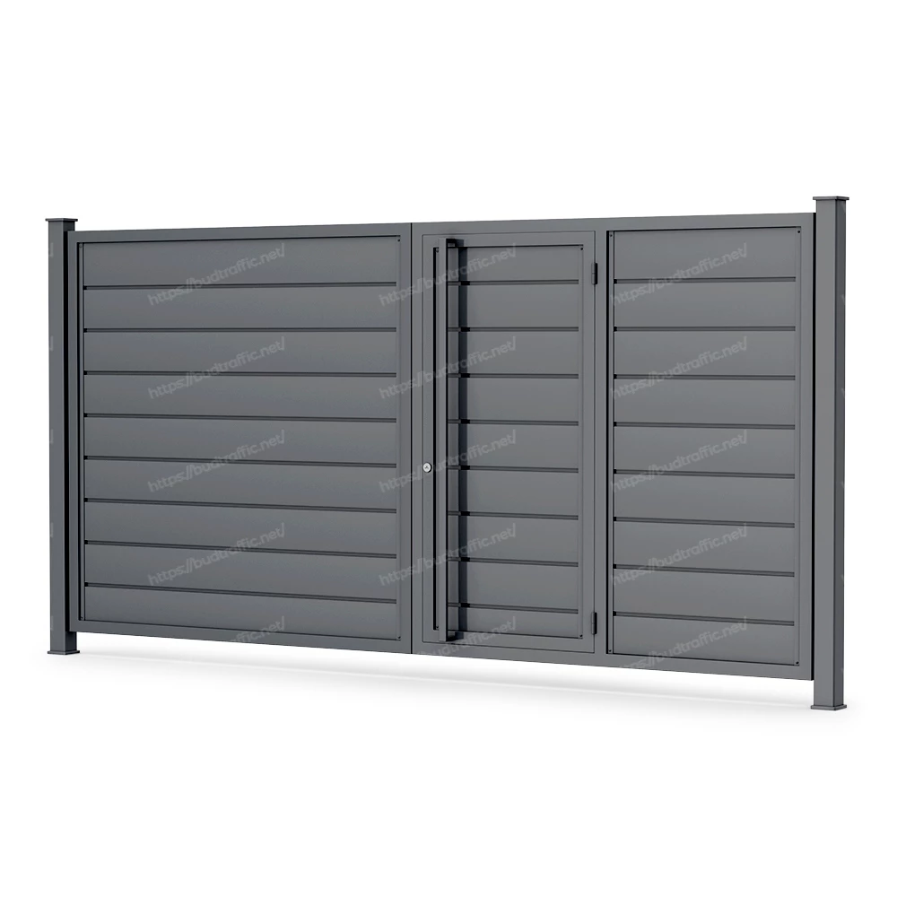 купити розпашні ворота з хвірткою