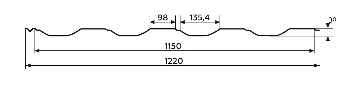 Технічна інформація Металочерепиця Diamant Технічна інформація Металочерепиця Модерн