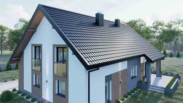 Модульна металочерепиця Sapphire Словаччина 0.45мм Модульна металочерепиця Sapphire Словаччина 0.45мм