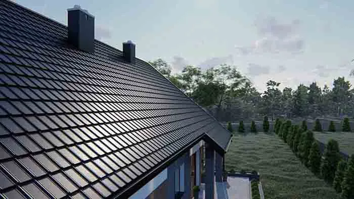 Модульна металочерепиця Sapphire Словаччина 0.45мм Модульна металочерепиця Sapphire Словаччина 0.45мм